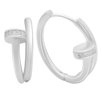 Серебряные серьги CatalogSilver с фианитами (2191971)