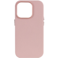 Шкіряний чохол для Apple iPhone 14 Pro (6.1«») - Leather Case (AA Plus) with MagSafe Sand Pink - купити в SmartEra.ua