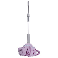Швабра телескопическая для мытья пола универсальная веревочная швабра с самоотжимом для уборки Фиолетовый HP-35015-13V