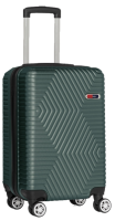 Пластикова валіза на колесах середній розмір 70L GD Polo смарагдвова
