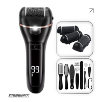 Електрична пемза для п’ят EasyFit з набором 10 предметів, 3 насадки