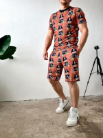 Спортивний костюм помаранчевий| 42-037