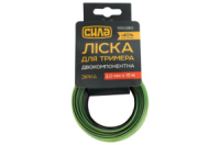 Леска для триммера Сила 2.0 мм x 15 м звезда PRO (550280)
