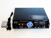 Усилитель звука UKC AV-339BT + USB + КАРАОКЕ 2микрофона Bluetooth