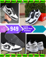 Nike Air Jordan 1 low низькі Білі з чорним біла кома