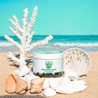 Магниевый скраб с ламинарией и бишофитом Полтавским для тела, 300 г — гладкость, упругость, антицеллюлит (NS)