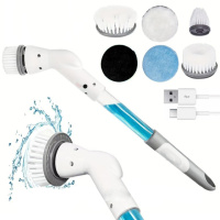 Многофункциональная электрическая щетка для уборки Multi-Function Cleaning Brush с насадками