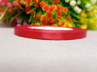 Атласная лента/ 0.6мм / 23 метра/ темно красный