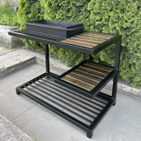 Мангал Mzavod Один на 9 шампуров 4мм в стиле LOFT