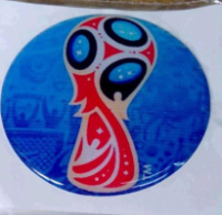 Наклейка FIFA 2018 WORLD CUP (7x6см, силікон) (#SEA)