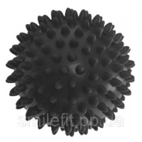 Масажний м'ячик EasyFit PVC 9 см жорсткий чорний