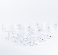 Набір креманок Lirmartur 6 штук по 190 мл, прозорий