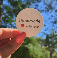 Бирки бумажные Hand Made