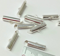 Застёжка «слайдер». Размер - 4×16мм. Цвет - серебро. Цена указана за 1шт.