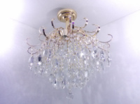 Люстра потолочная хрустальная 25484 Золото 60х57х57 см.