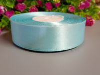 Атласная лента/ 2.5 см/ 33 метра/ голубой