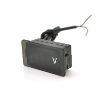 Цифровой вольтметр влагозащищенный IP65, диапазон измерений 4 -30V, White