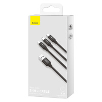 Кабель Baseus Rapid 3-in-1 USB to Micro / Lightning / Type-C 3.5A 1.2m CAJS0000