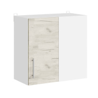 Кухонный модуль верхний угловой Эверест Эко 600 дуб крафт белый/белый 60х30х58 см (DTM-071018)