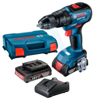 Акумуляторний ударний шуруповерт Bosch GSB 18V-50 3601JH5100 : з АКБ 2 шт-18V 2.0Ah, 50Hm