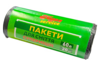 Пакет для сміття щільний 600х800мм 60л (20шт) (106015)