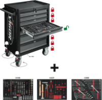 МАСТЕРСКАЯ ТЕЛЕЖКА С АССОРТИМЕНТОМ, VIGOR, V4219