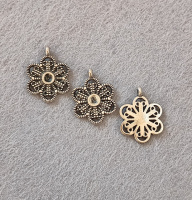 Подвеска/ Размер -2×1,5см Цвет - серебро/ Цена за 1 шт.