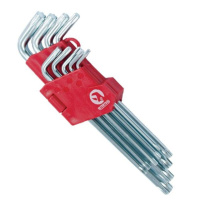 Набір ключів Г-подібних TORX 9 шт, Т10-Т50, Cr-V, Big