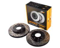 Диск тормозной передний Chevrolet Aveo, Kalos 13« (вент.) перфорация Graphite Line, компл. 2шт