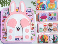 Книжка бізіборд зайчик