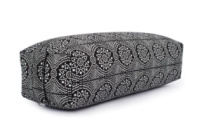 Йога-валик Salamba Maharaja Bodhi капок чорно-білий 64x25 см