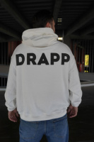 Худі біле з мерчем ДТФ (оверсайз) | 66-504