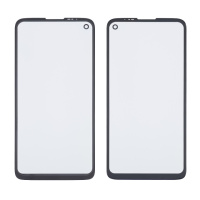 Стекло тачскрина с OCA плёнкой для Motorola G8 Power чёрное с олеофобным покрытием, закалённое