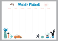 Магнітний планер A3 на місяць №2