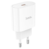 Мережевий зарядний пристрій HOCO C94A Metro single port PD20W charger White (6931474762177)