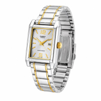 Жіночий годинник Casio LTP-1235SG-7A класичний сріблястий з золотистими елементами