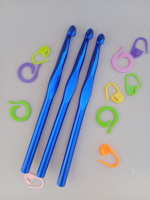 Крючок для вязания металлический. #9