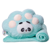 Мягкая игрушка-подушка с пледом внутри Панда 120×160 (см) Мятный Colorful Home 5616-66M