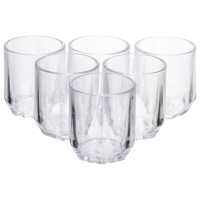Набор стеклянных стаканов 6 (шт) 250 (мл) для лимонадов, сока, воды, коктейлей HP-19-LJB-3