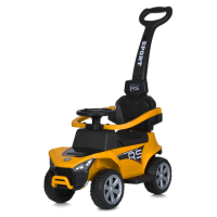 Каталка-толокар з батьківською ручкою електромобіль (мотор 25W, 6V4AH) Bambi M 5764EBLR-6 помаранчевий