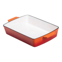 Форма для запекания чугунная 40х23.6х6 см форма для выпечки 3 л Оранжевая HP-1-9O