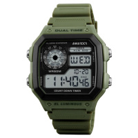 Чоловічий наручний годинник Awarder 010AG Army Green в мілітарі стилі (SKU: 1202-0924)