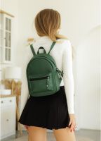 Рюкзак зелений еко шкіра