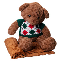 Мягкая игрушка-подушка с пледом внутри Медведь 110×150 (см) 3 в 1 Коричневый Colorful Home 7146BRGR