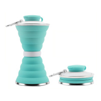 Силиконовая бутылка складная folding travel water cup 9588