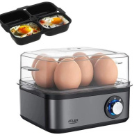 Яйцеварка на 8 яиц 800 Вт Adler AD 4486 Gun Metal