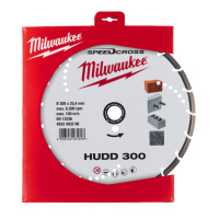 Диск алмазний Speedcross MILWAUKEE HUDD 300, діаметр 300мм (залізобетон, граніт)