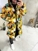 Куртка зимова з капюшоном чоловіча зимова стильна