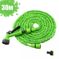 Шланг садовый Magic Hose 30.0м с РАСПЫЛИТЕЛЕМ (6 режимов). Цвет: зеленый