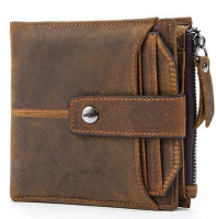 Кошелек с потертостями Vintage 14689 Коричневый